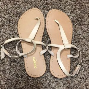EUC old navy light tan gladiator sandals size 9